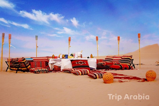 Abu Dhabi Private Desert Romantic Dune Dinner with Dune Bashing - Key points to know before booking
