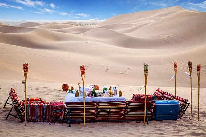 Abu Dhabi Private Desert Romantic Dune Dinner with Dune Bashing - The first taste of desert life at the camel farm