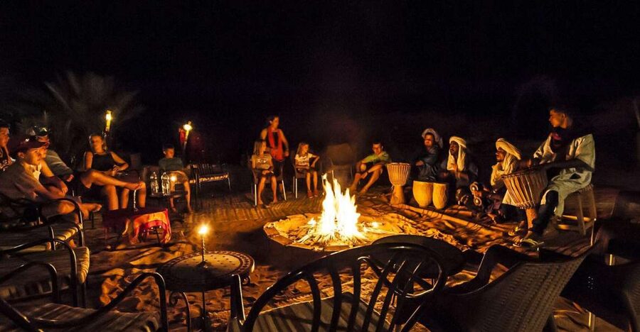Agafay Desert Sunset Dinner & Berber Campfire (Vegan option) - A short road from Marrakesh to Agafay