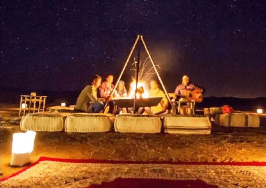 Agafay Desert Sunset Dinner & Berber Campfire (Vegan option) - Dinner with vegan and gluten-free choices