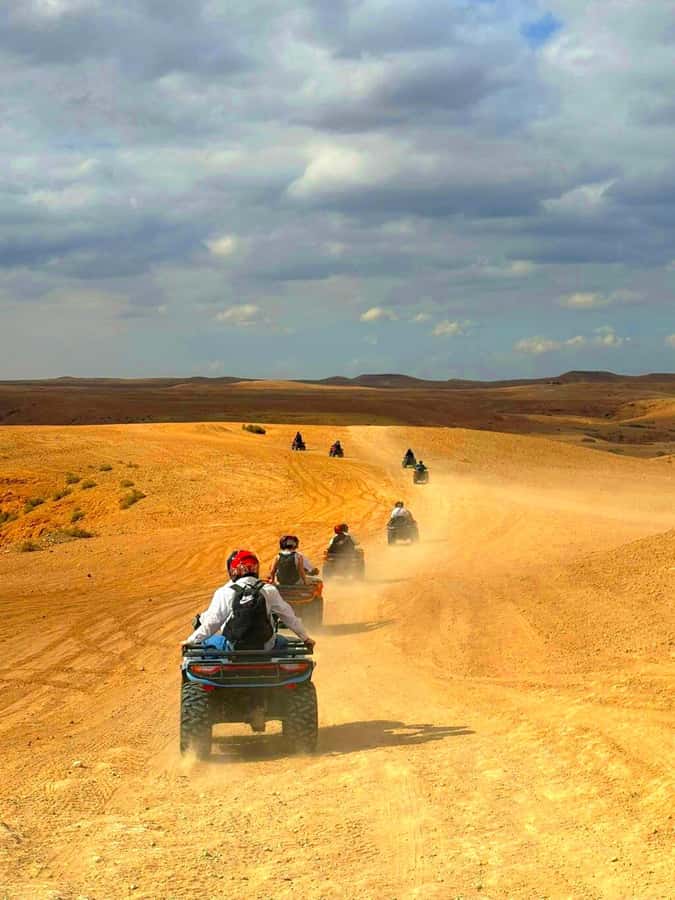 Agafay tour Quade Bike, Sunset and Romantic Dinner Show - Leaving Marrakech at 3:30 PM