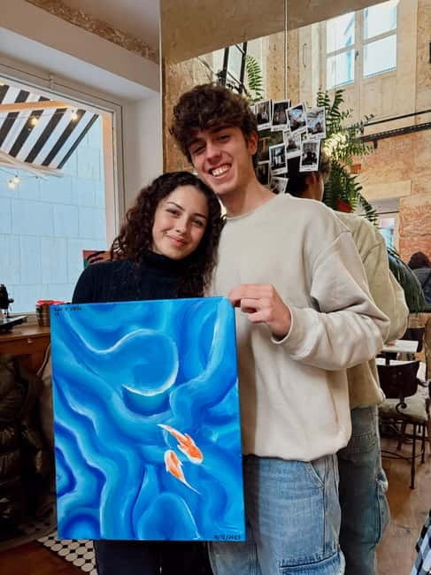 Alicante: Private Art Experience for Couples – Paint & Sip - Choosing Between Alicante Scenery and Abstract Art