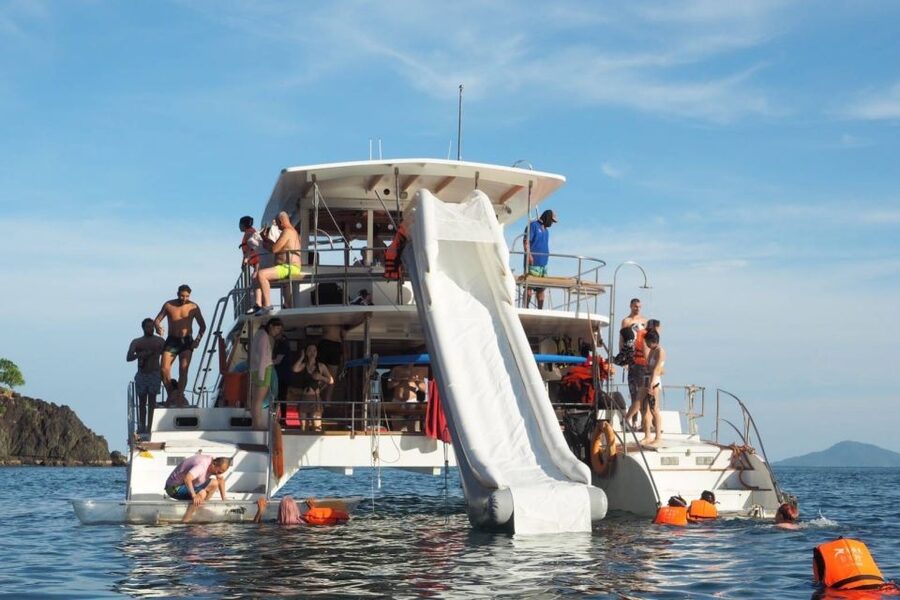 Amazing Coral Island & Sunset Dinner with Power Catamaran - What the $64 price really covers