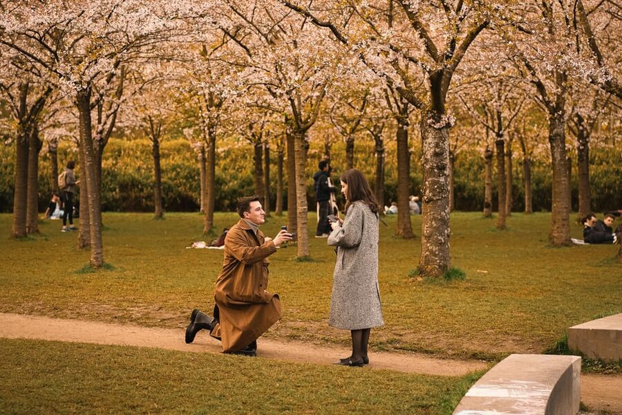 Amsterdam Photographer: Private Proposal Photoshoot Session - The Exact Moment You Propose