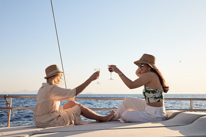 Athens Sunset Dinner Cruise – Swim Stop, Dinner & Open Bar - Hydroussa Island and the first swim