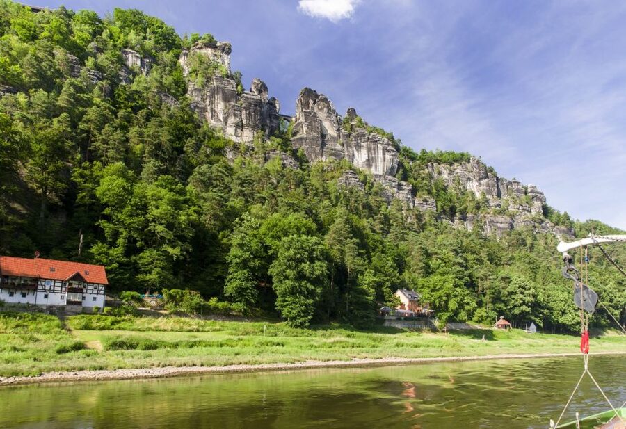 Bad Schandau: Romantic end of the day tour (L33) - A gentle cruise beneath Saxon Switzerland’s sandstone cliffs