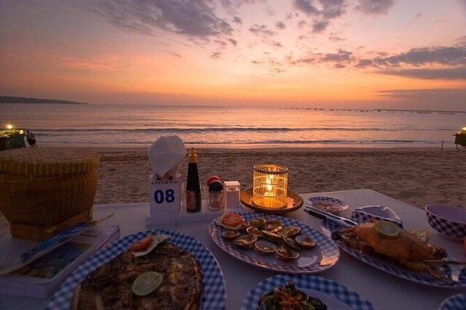 Bali Romantic Seafood Dinner under sunset jimbaran Beach - The 5:00 pm start is important