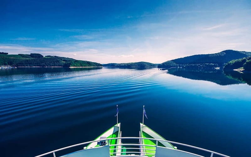 Boat trip on the Biggesee: lake romance in the Sauerland mountains! - Starting at Sondern Ort beside the lake station