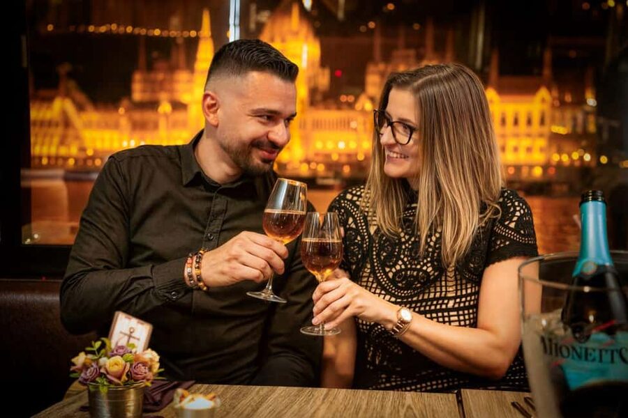 Budapest: Valentine’s Day Dinner Cruise with Piano Show - Arriving at the boat in central Budapest