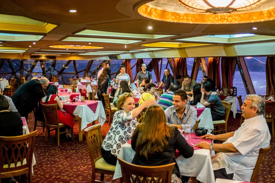 Cairo: Nile Sunset Dinner Cruise, Show & Optional Transfer - Finding the best seat and view