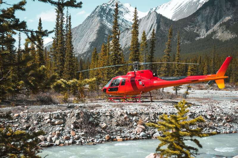 Canadian Rockies: Private Helicopter Tour and Hike for Two - Landing where the Cline River meets Waterfalls Creek