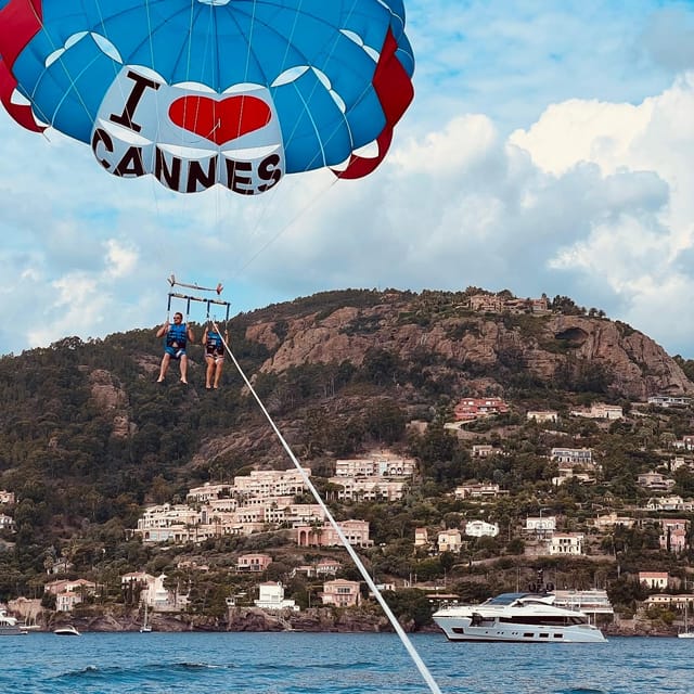 Cannes: Parasailing Experience for Couples, Family & Friends - Taking Off from the Port of Béal