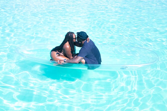 Couples Clear Kayak PhotoShoot Grand Turk Island - A photo session built around the clear kayak