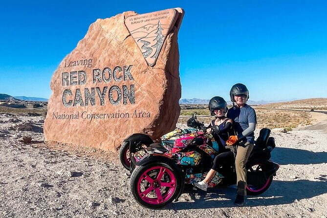 Couples Private Guided Red Rock Canyon Tour On A CanAm Trike - Blue Diamond and the slow pace of Cottonwood Station