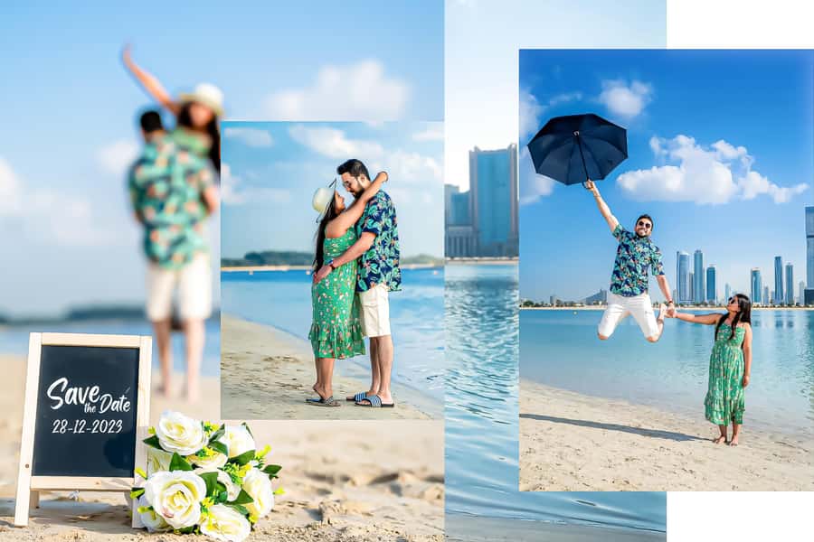 Dubai: JBR Beach Pre Wedding Photoshoot - Why JBR Beach makes a useful photo studio