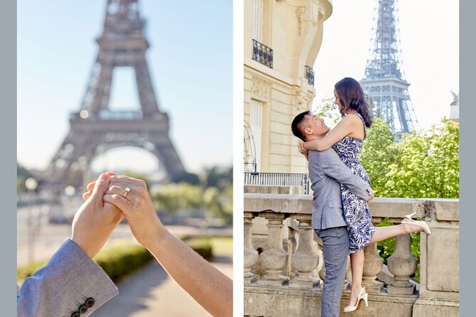 Eiffel Tower Surprise Proposal Engagement - A proposal planned around your Paris visit