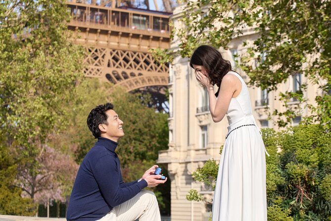 Eiffel Tower Surprise Proposal Engagement - Small details that can make the surprise work