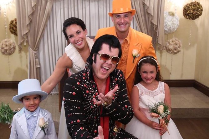Elvis Themed Wedding or Vow Renewal at Graceland Wedding Chapel - Photos, flowers, and the optional video package
