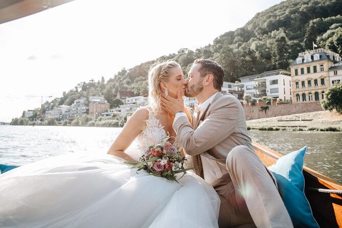 Exclusive private boat trip for couples in Heidelberg - Upstream beneath Heidelberg’s Old Bridge