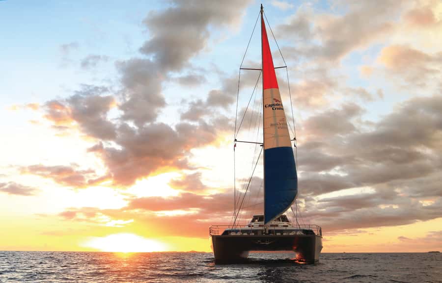 Fiji: Captain Cook Cruises Sunset Dinner Cruise with Lobster - A sunset dinner with Fiji’s best evening view