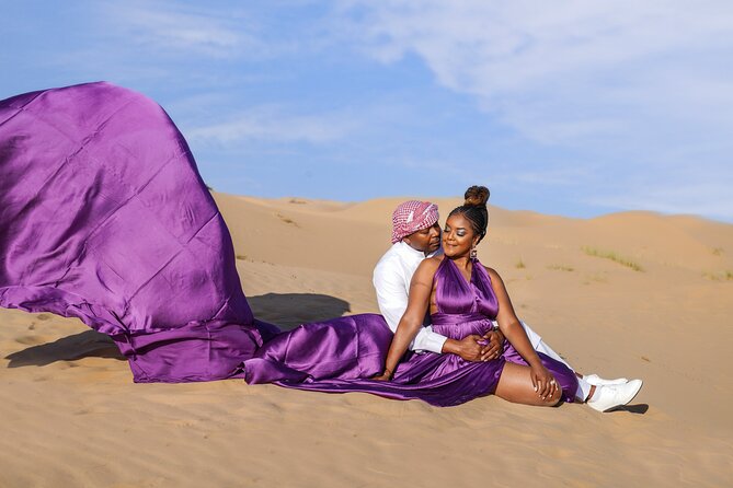Flying Dress Photoshoot Dubai Solo, Couple and Group 3Hours - Photos, original files, and the promised reel
