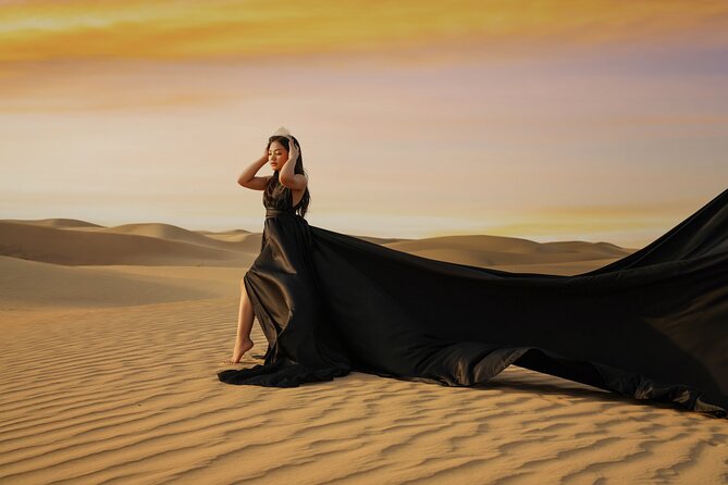 Flying Dress Photoshoot Dubai Solo, Couple and Group 3Hours - Three hours, private transport, and timing