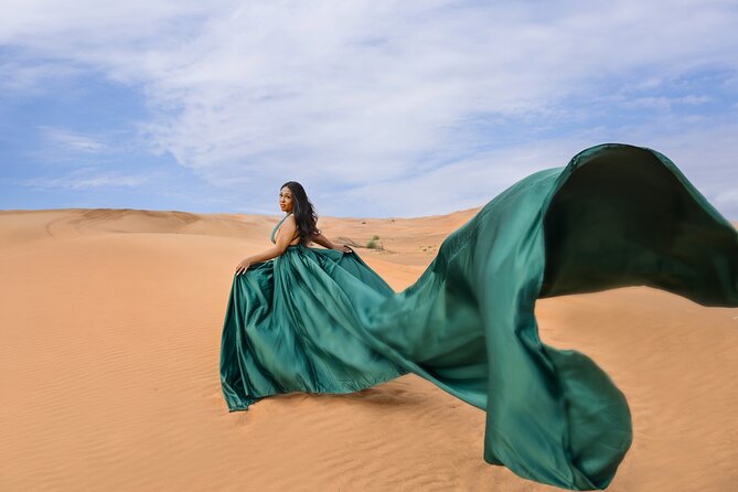Flying Dress Photoshoot Dubai Solo, Couple and Group 3Hours - Is $499 a good value?