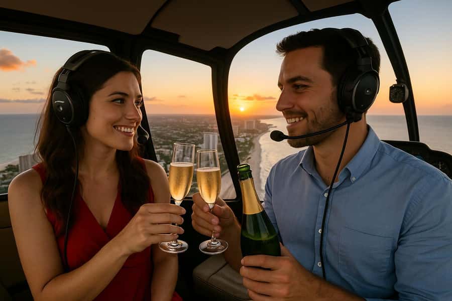 Fort Lauderdale : Romantic Champagne Helicopter Flight Tour - Key points to know before booking