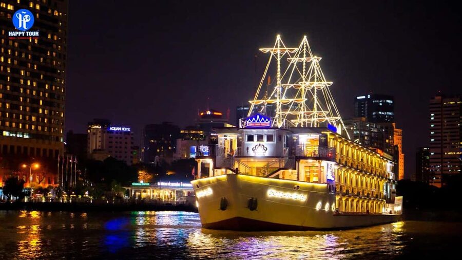 From Ho Chi Minh: Private Dinner Cruise on Saigon River Tour - Skyline views from Bitexco to Landmark 81