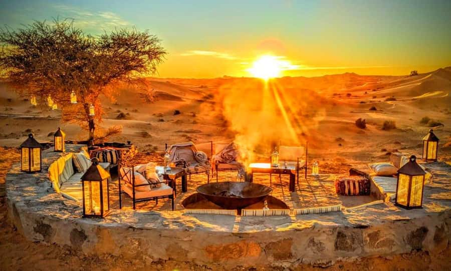 From Marrakech : Agafay Desert Sunset Dinner with Camel Ride - Leaving Marrakech for the Agafay Desert