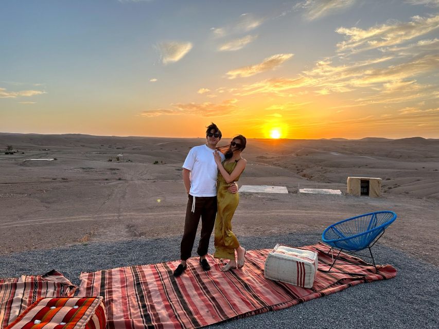 From Marrakesh: Sunset Dinner in Agafay at Berber Camp - What dinner includes at the camp