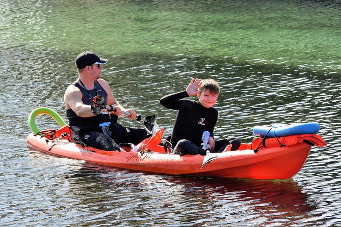 Full Day Tandem Kayak Rental For Two People In Crystal River, Florida - Getting comfortable in the tandem kayak