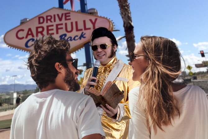 Gold Elvis Wedding or Vow Renewal at Las Vegas Sign - Is this Gold Elvis experience worth booking?