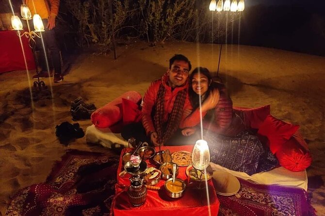 Jaisalmer Private Dinner on Dunes - Sunset tea, coffee, and snacks