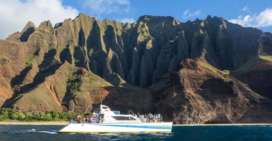 Kauai: Napali Sunset Dinner Cruise - Wildlife watching without a guarantee