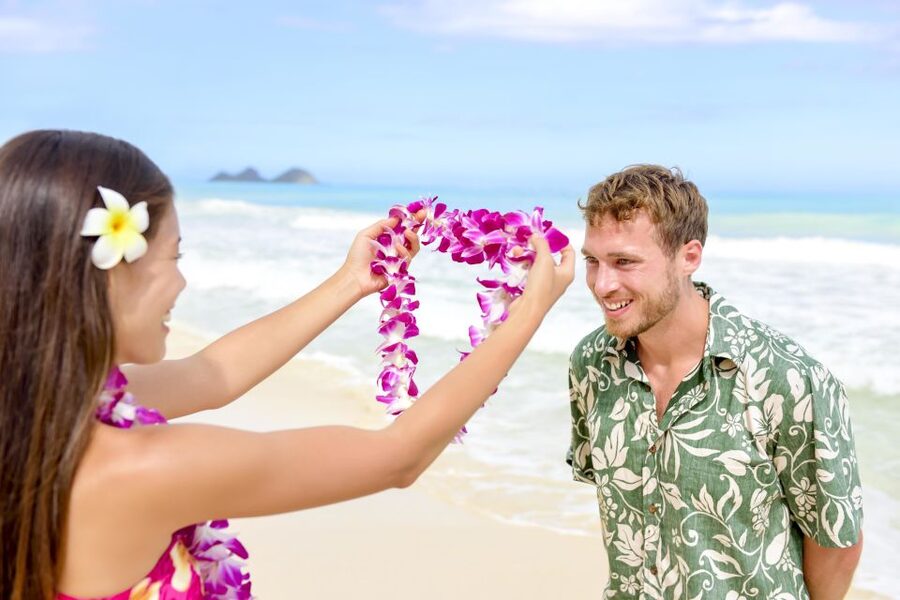 Kona Honeymoon Airport Lei Greeting - The value of $99 for two people