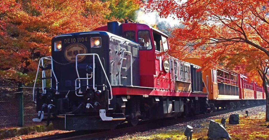 Kyoto Hozugawa River Boat Sagano Romantic Train Tour - Two scenic routes, one busy half-day