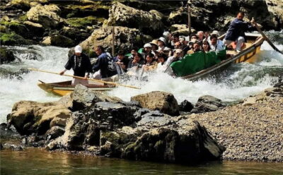 Kyoto Hozugawa River Boat Sagano Romantic Train Tour