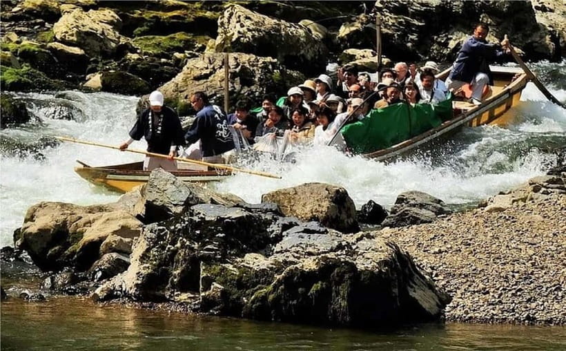 Kyoto Hozugawa River Boat Sagano Romantic Train Tour - Starting at Kyoto Station