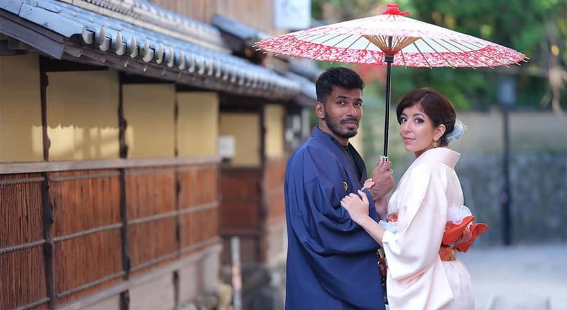 Kyoto Kimono Rental mimosa ｜Kimono/Yukata Rental Couple Plan - Walking toward Kiyomizu Temple