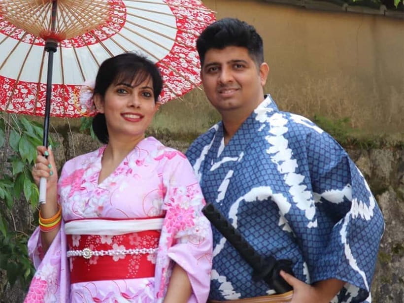 Kyoto Kimono Rental mimosa ｜Kimono/Yukata Rental Couple Plan - English and Chinese support