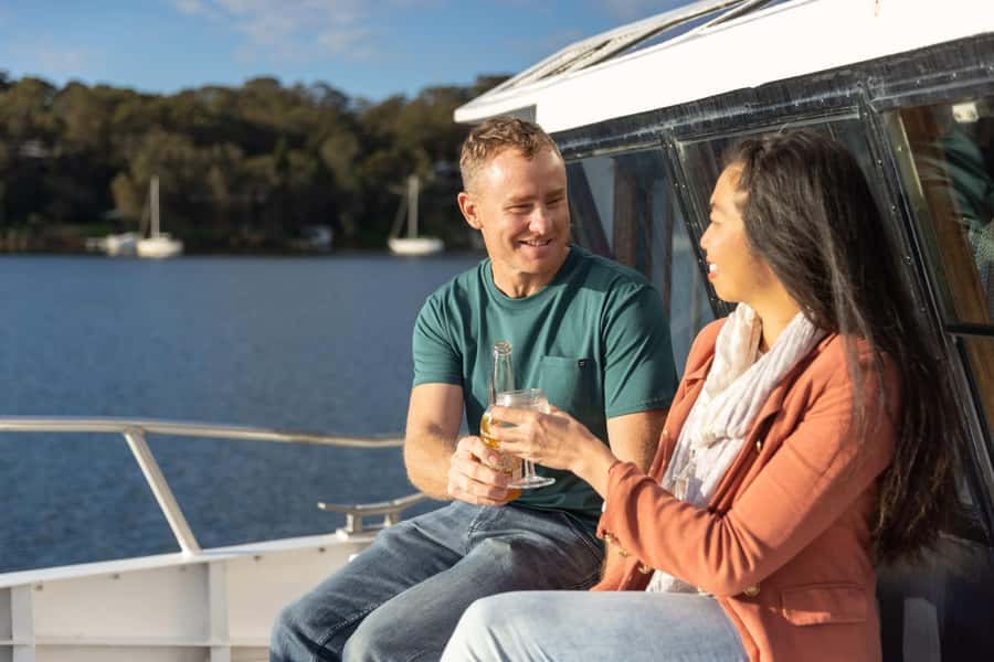 Lake Macquarie: Sunset Dinner Cruise with BBQ - Boarding the Lady Mac at Booragul Public Wharf