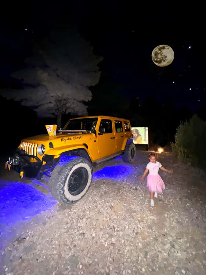 Las Vegas: Couple's Movie Night in the Mountains - A proposal setup with real keepsakes