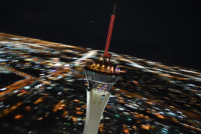 Las Vegas Night Flight Helicopter Wedding Ceremony - Flowers, minister, and the ceremony itself