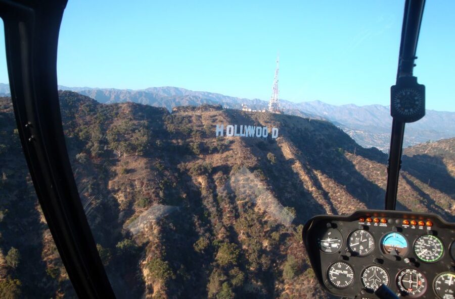 Los Angeles Helicopter Tour & Malibu Mountaintop Landing - From Burbank Airport to the Hollywood Sign