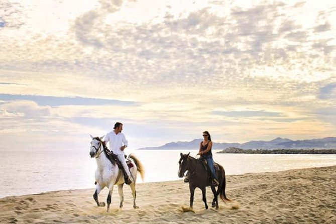 Love is in the air: Private Cabo Beach Sunset Horse Ride W Dinner - The long turn toward the Pacific