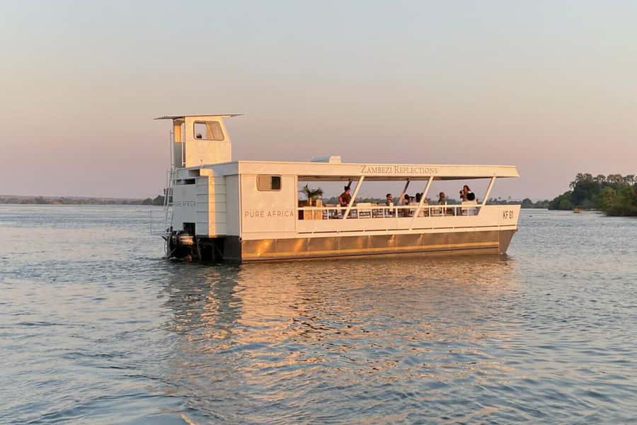 Luxury Sunset Dinner Cruise with 4-Course Meal - From hotel pickup to the Zambezi jetty