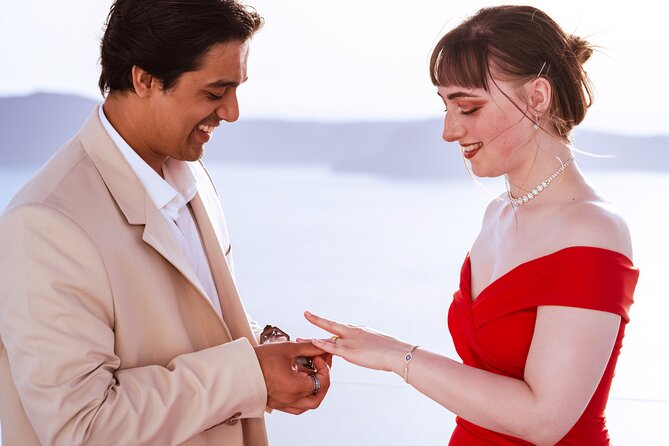 Magical Proposal Photoshoot In Santorini - How the One-Hour Proposal Unfolds