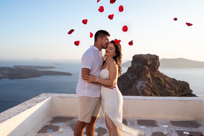 Magical Proposal Photoshoot In Santorini - The Value of Sunset Photography in Santorini