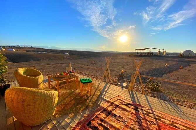 Magical Sunset, Camel ride & Private Dinner in Agafay Desert - Meeting the camels before sunset